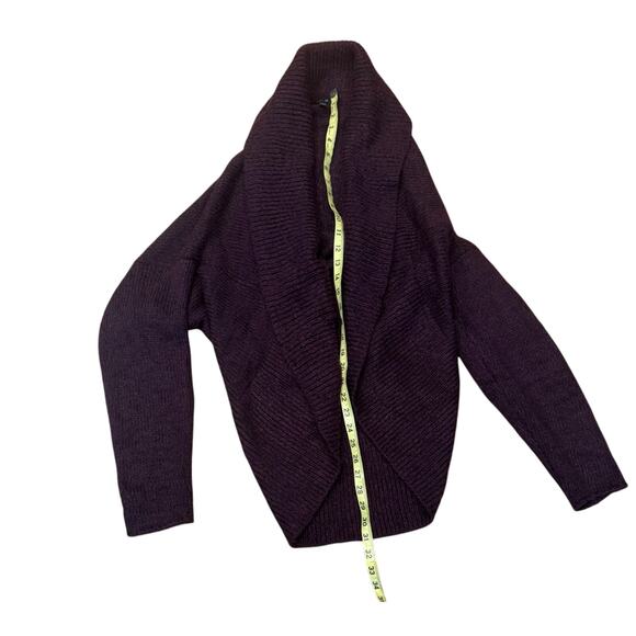 Apt 9 Women's Large cocoon cardigan soft sweater dark Purple Academia whimsigoth - Picture 5 of 5